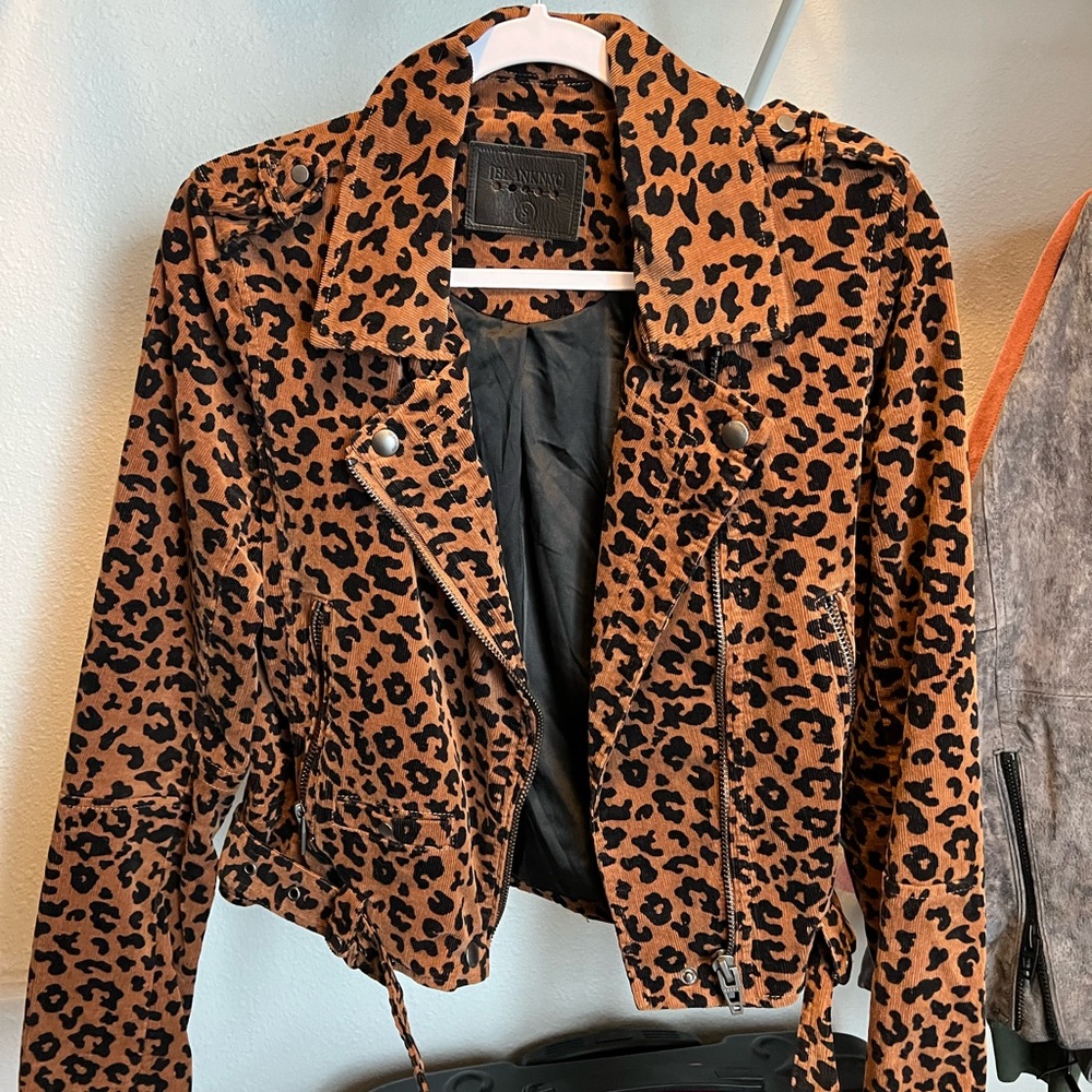Blank NYcC NWOT Cheetah Leopard print Moto Jacket
